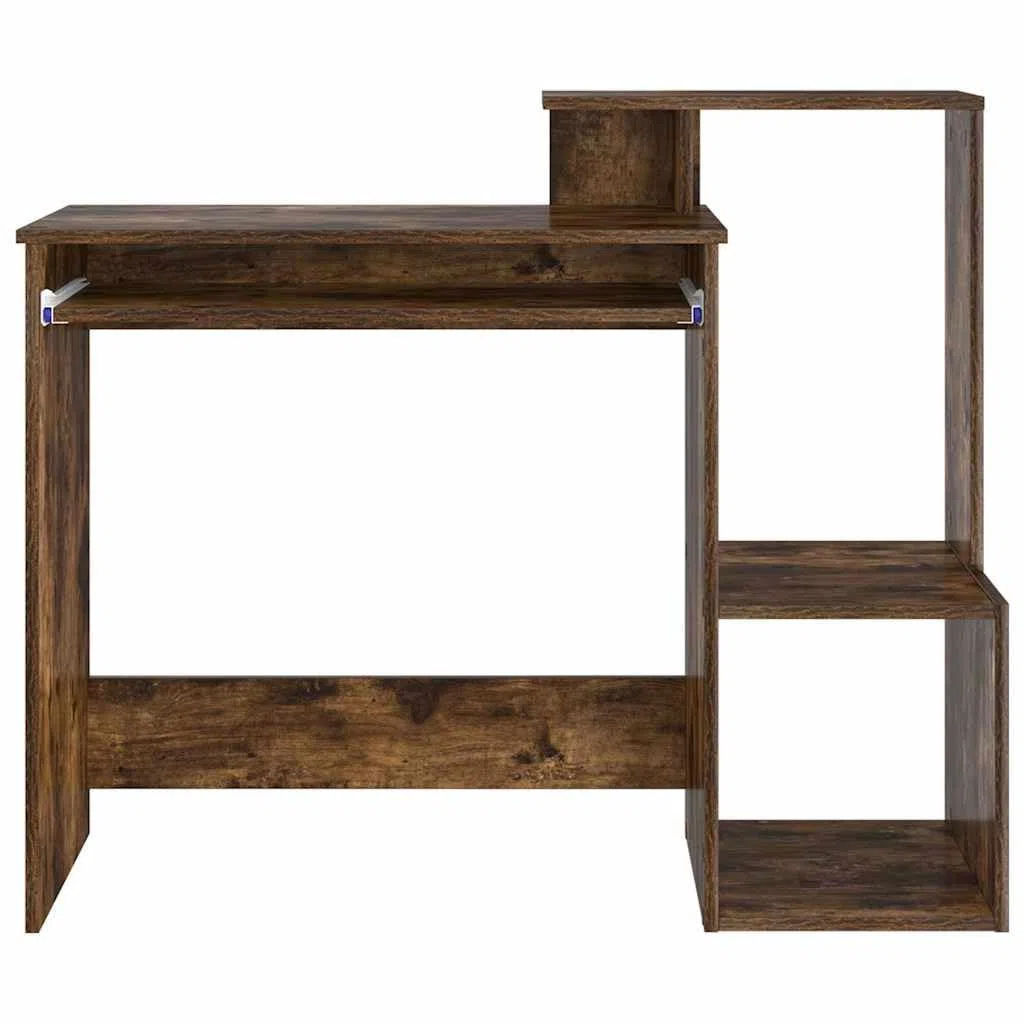 Scrivania in legno di ingegneria con deposito, 106 x 41 x 88,5 cm