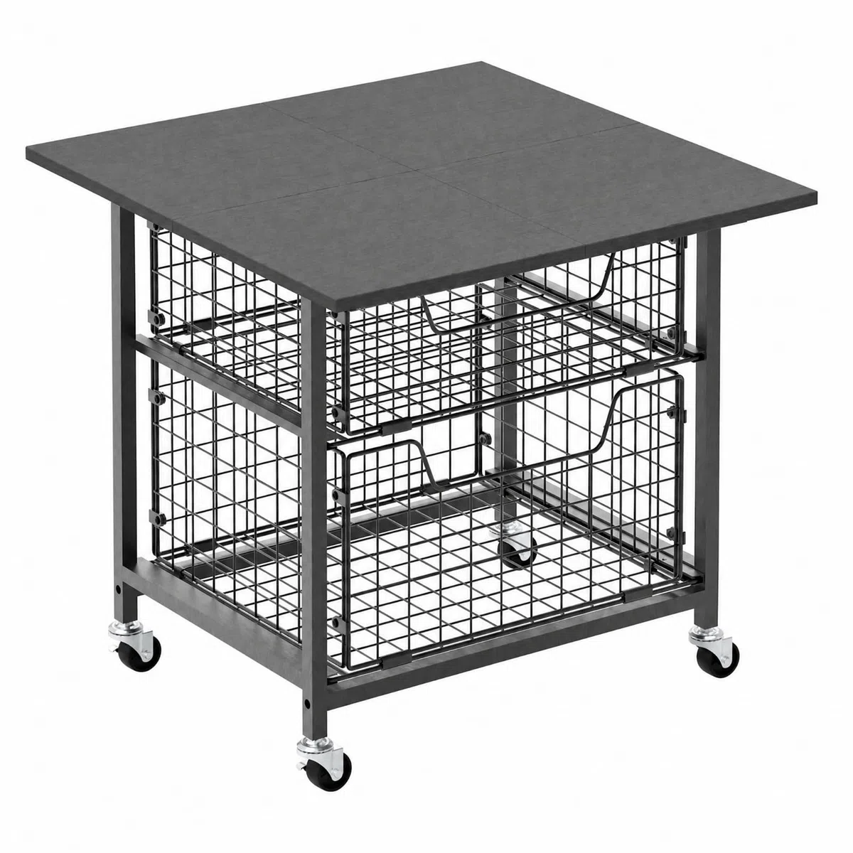rockible Carrello Elettrodomestici con Ruote Mobile frigo Robusto Mini Tavolo da Frigorifero per Ufficio