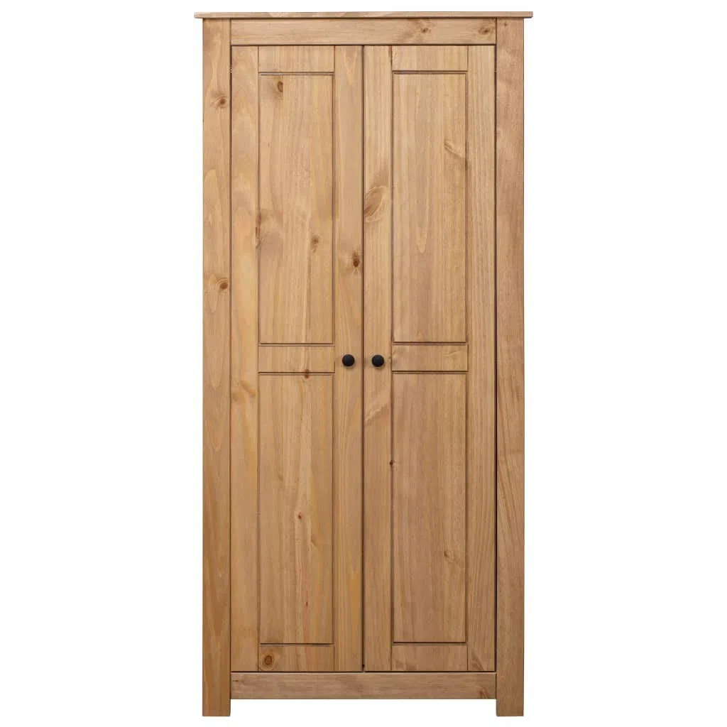 Lechnical Armadio Camera da Letto Panama Range in Legno Massello di Pino - Mobile Guardaroba 80x50x171cm
