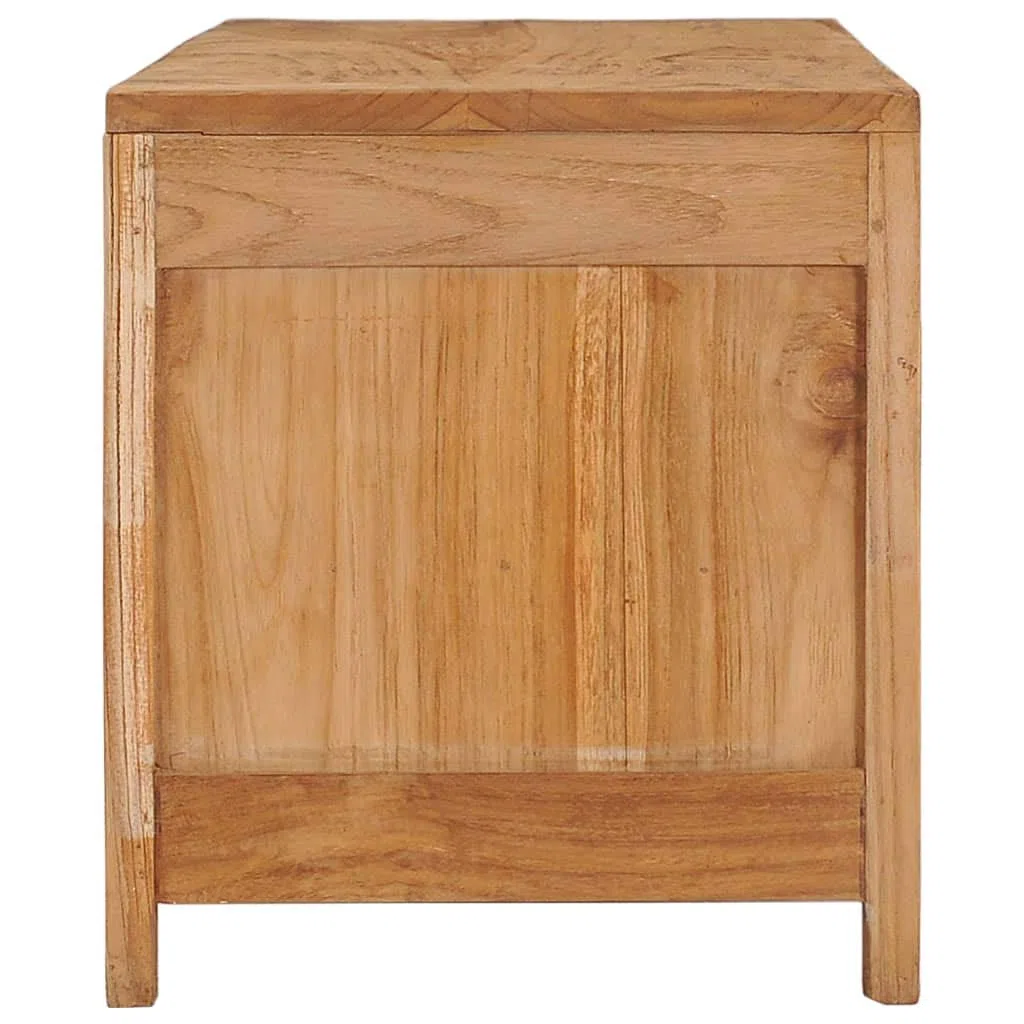 Mobile porta TV per soggiorno, centro intrattenimento, 100 x 30 x 35 cm, in legno massello di teak, adatto per soggiorno, camera da letto