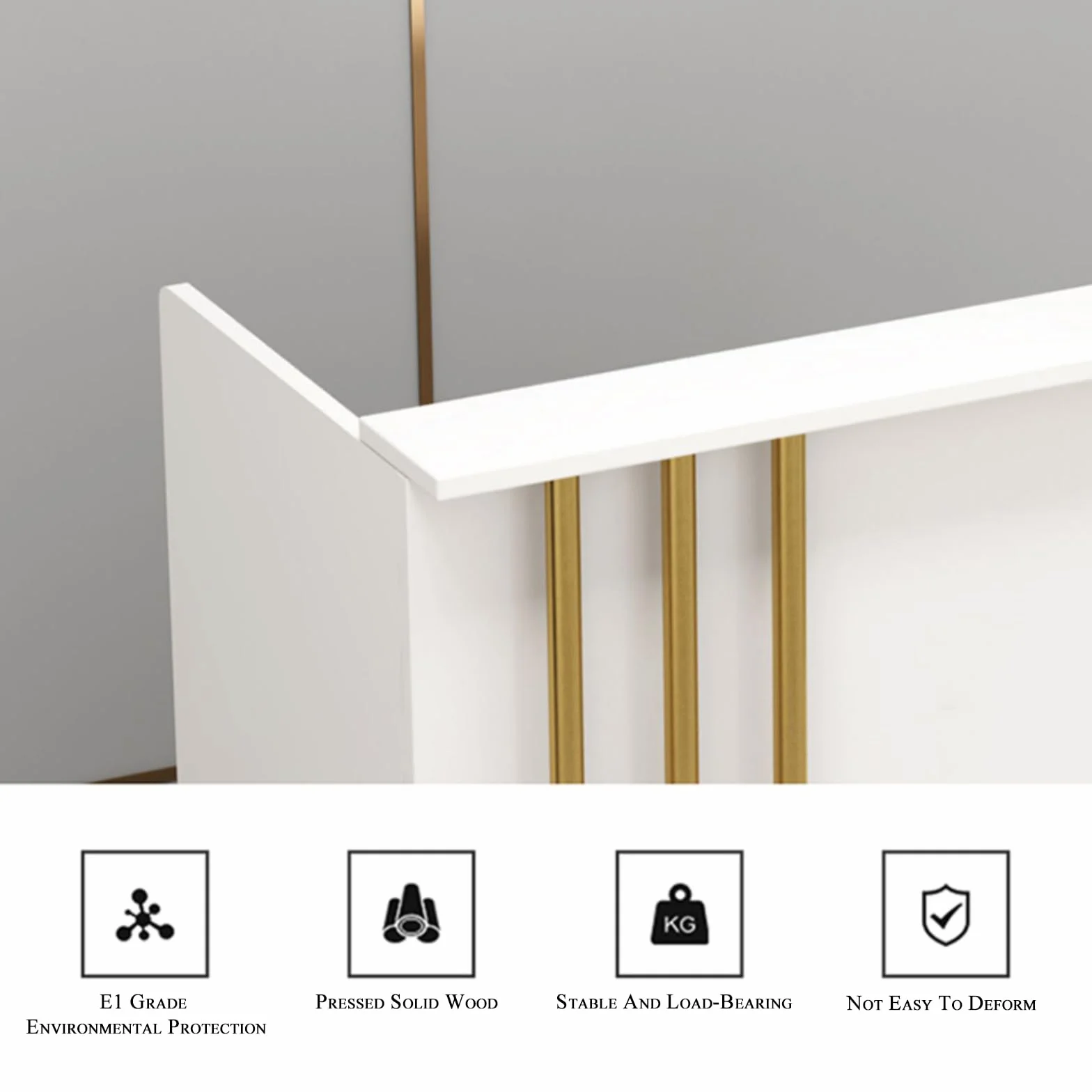 Slish Chut & Customer Service Solut - Bancone da incasso con serratura, 60 x 45 x 95 cm, colore: bianco