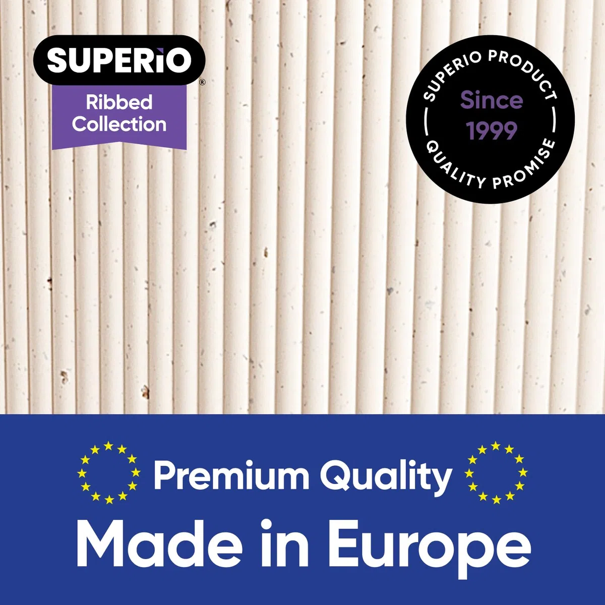Superio Cestini portaoggetti in plastica ecologici, decorativi, aperti, grandi, confezione da 8, per organizzare armadi, mensole e cassetti, 22 litri