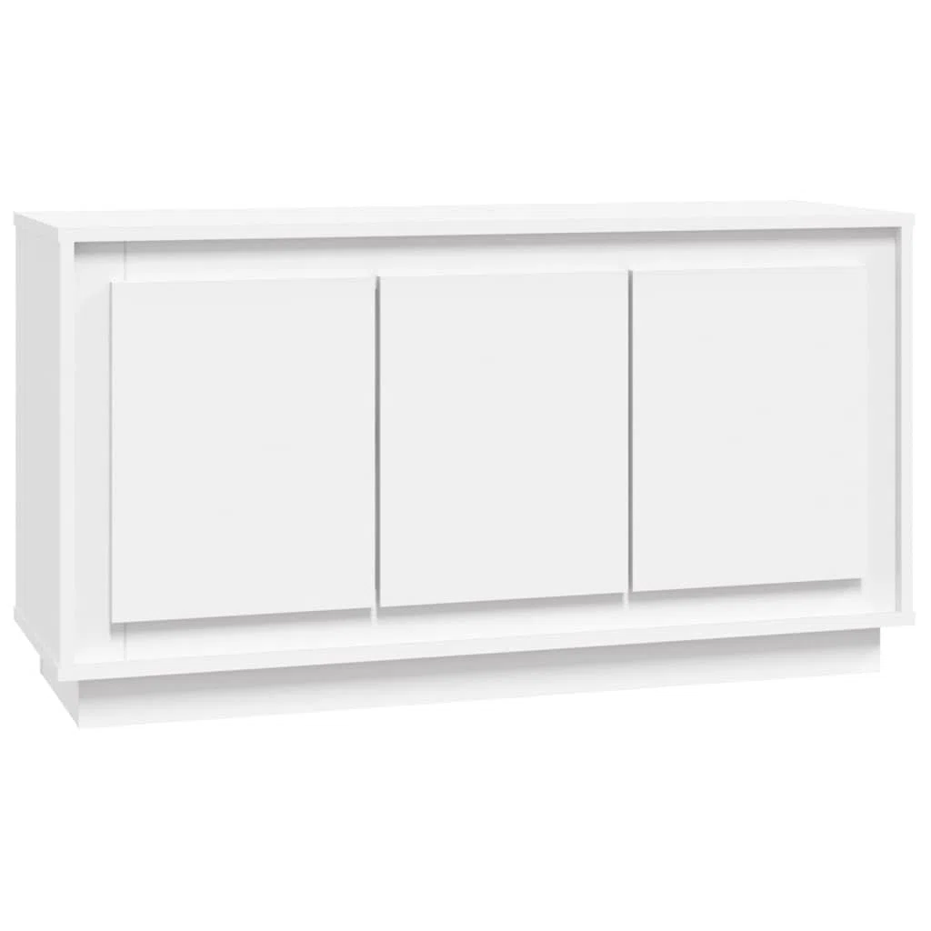 vidaXL Credenza Bianca 102x35x55 cm in Legno Multistrato