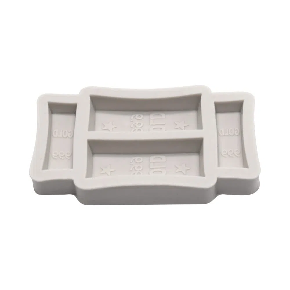 Dolci Stampi Silicone 2Pcs Stampo In Silicone Fondente A Forma Di Lingotto D'Oro Strumento Per Decorare Torte Stampo Per Cioccolato Fai Da Te