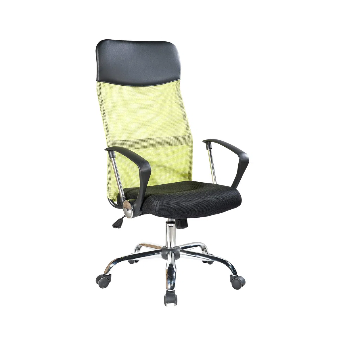 Rebecca Mobili Sedia Scrivania, Poltrona Ufficio Smart Working, Nera Verde, Schienale Traforato PU, Girevole Ergonomica - Misure: 113/123x57,5x58,5 cm (HxLxP) - Art. RE6542