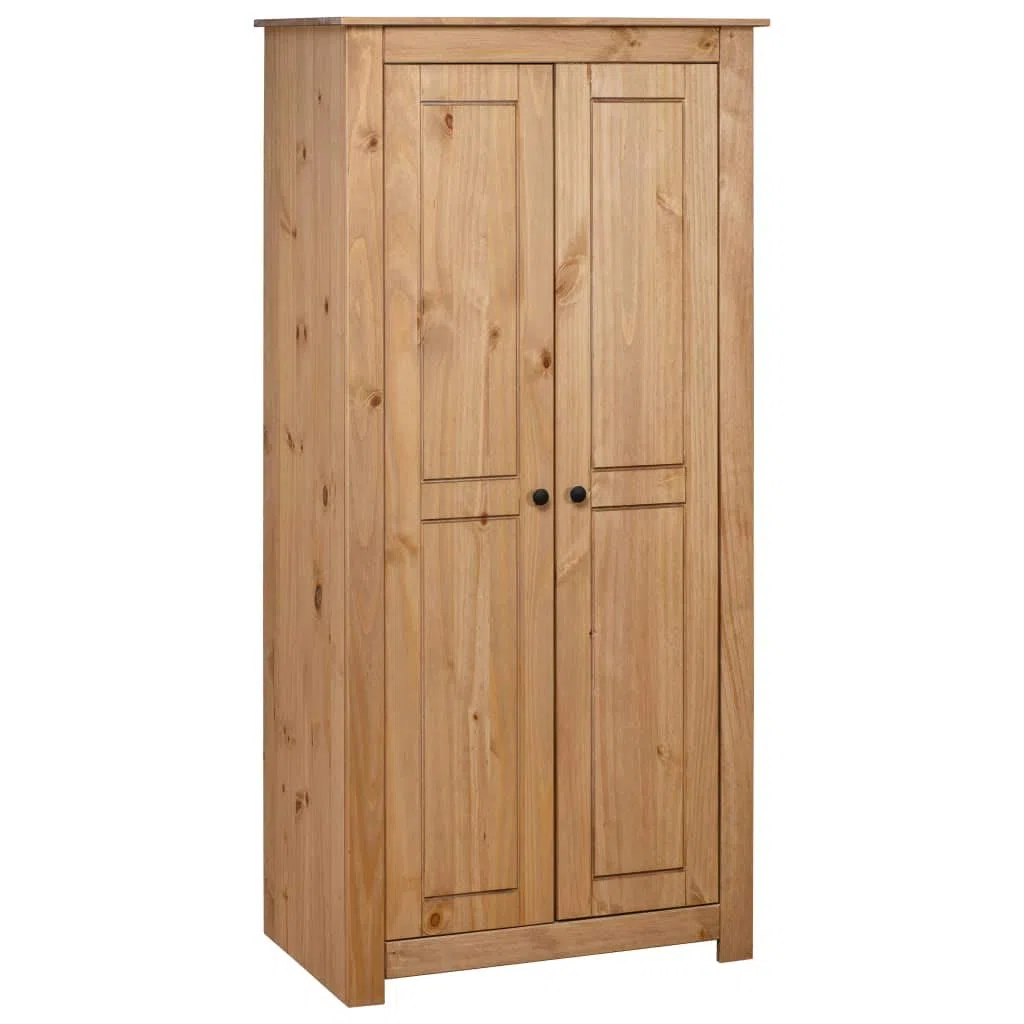 Lechnical Armadio Camera da Letto Panama Range in Legno Massello di Pino - Mobile Guardaroba 80x50x171cm