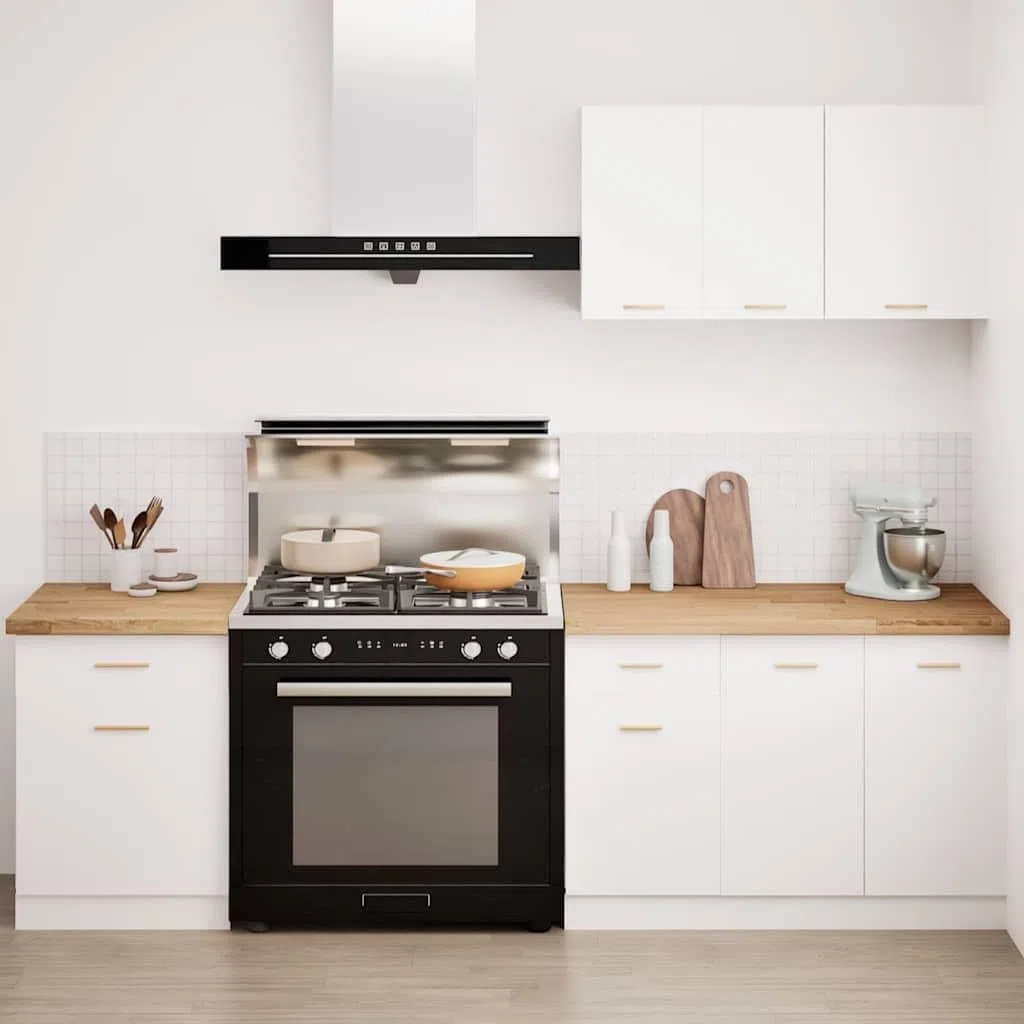 Piano di lavoro da cucina in legno massello di rovere, 120 x 63,5 x 4 cm, rettangolare, finemente levigato, durevole per cucina, ufficio e officina
