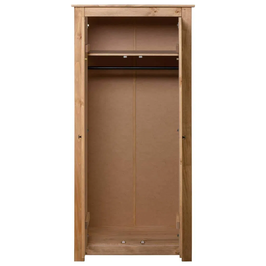 Lechnical Armadio Camera da Letto Panama Range in Legno Massello di Pino - Mobile Guardaroba 80x50x171cm